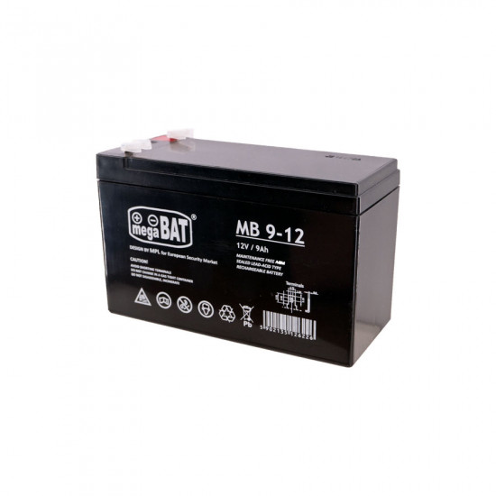 Μπαταρία μολύβδου κλειστού τύπου 12V 9Ah F1 (4.75x0.8mm)