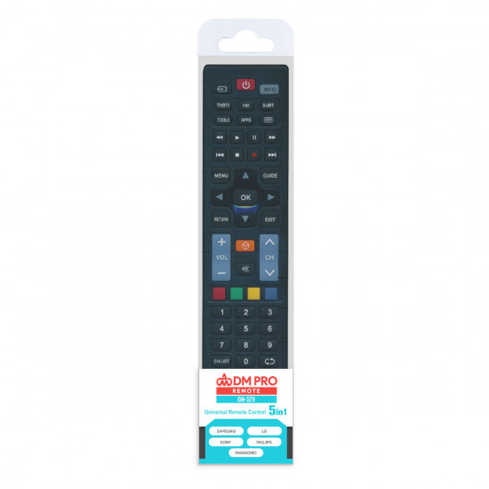 Universal τηλεχειριστήριο TV 5 σε 1 για SAMSUNG/LG/SONY/PANASONIC/PHILIPS