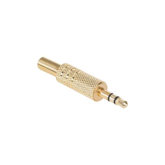 Φις Jack 3.5mm Stereo Αρσενικό Χρυσό