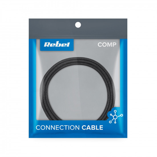 Καλώδιο USB - USB C REBEL 2m REBEL μαύρο