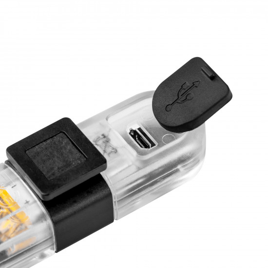 Φώτα ποδηλάτου σετ (με καλώδιο USB) REBEL
