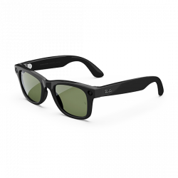 Ray-Ban Meta Wayfarer Gen1 AI Glasses - Shiny Black/G15-Green