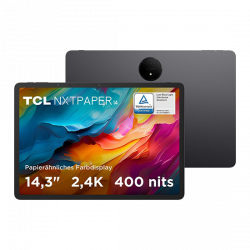 TCL NxtPaper 14 14.3 WiFi 8GB RAM 256GB Flip Case + T-Pen - Grey