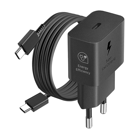Samsung Caricatore 25W EP-T2510XBE FC USB-C +Cavo1m Black