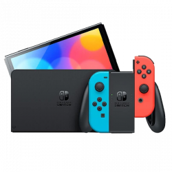 Nintendo Switch OLED Console Neon Red / Blue