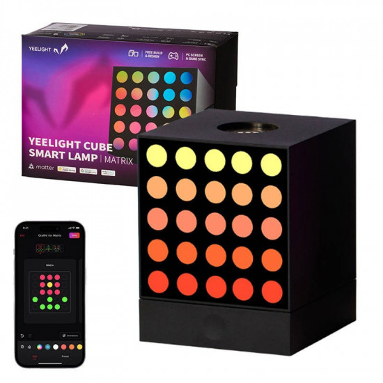 Yeelight YLFWD-0010 Cube Smart Lamp - Light Gaming Cube Matrix - Rooted Base