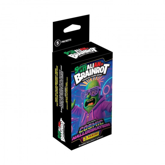 Panini Italian Brainrot 2: Beta Series Cosmic Hallucination - Ecoblister Cards (5 Packs of 7 cards)