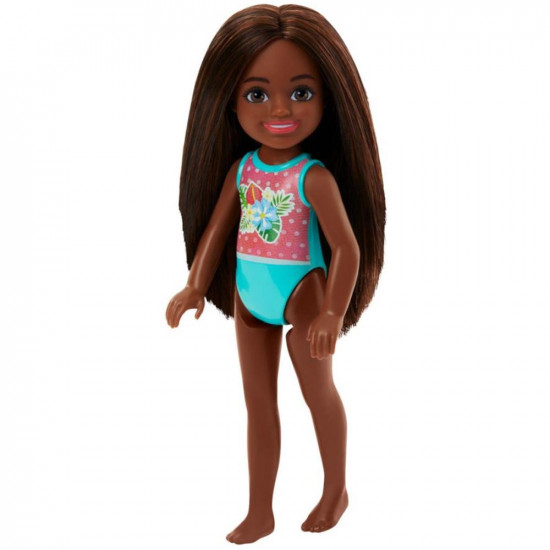 Mattel Barbie: Club Chelsea Beach Doll with Dark Skin (HTK27)