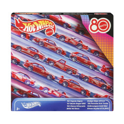 Mattel Hot Wheels: Silver Series Mattel 80 Years Anniversary - Set of 8 Vehicles (JGK09)
