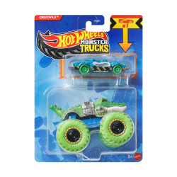 Mattel Monster: Trucks Vehicle With Small Car – Hw Mt Die-Cast & Truck 12 (JJT63)