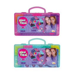 AS HappiHobbi: Her World - Fashion - Plexi Flexi BFF Θήκη 2400 Λαστιχάκια & 12 Αξεσουάρ (1080-25580)