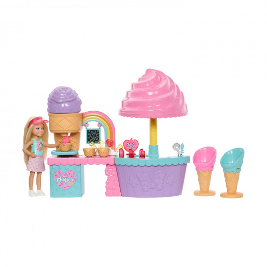 Mattel Barbie: Club Chelsea - Ice Cream Shop Playset (JMJ42)