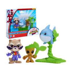 Hasbro Marvel Spidey and His Amazing Friends: Groot & Rocket Rescue 2-Pack (G3045)