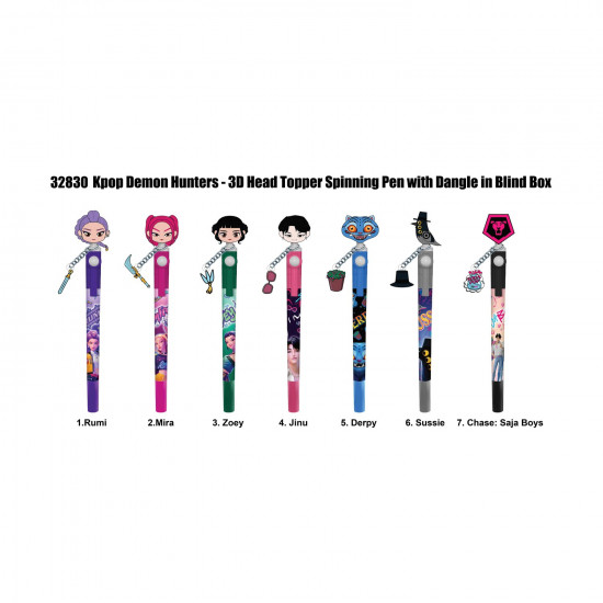 Monogram: K-Pop (Blind Box/Random ) 3D Head Topper Spinning Pen (32830)