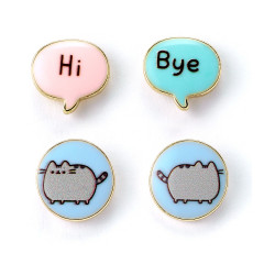 Carat Shop Pusheen - The Cat Hi , Bye Stud Earrings Set (PTCES103)