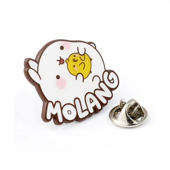 Carat Shop Molang - Molang and Piu Piu Logo Pin Badge (MLPB0129)