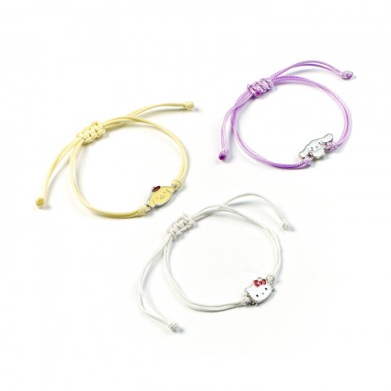 Carat Shop Hello Kitty - Cinnamoroll and Pompompurin Friendship Bracelet Set (HKFB0008)