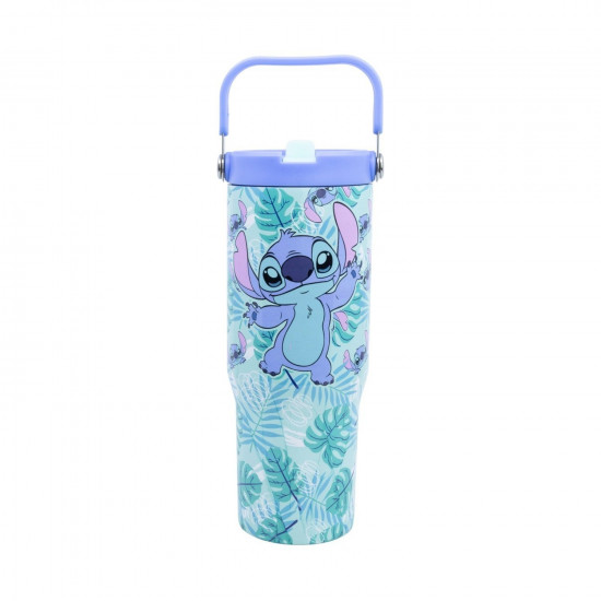 Stor: Stitch - Aloha Insulated Stainless Steel Tubler with Handle (860ml) (31710)