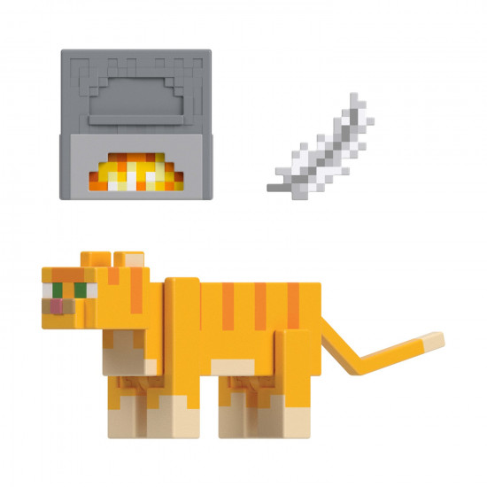 Mattel Minecraft: - Figures 8Cm – Mc 3.25 Red Tabby Cat (JJT03)