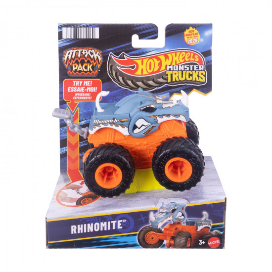 Mattel Hot Wheels Monster Trucks: Attack Pack - Rhinomite (JMK97)