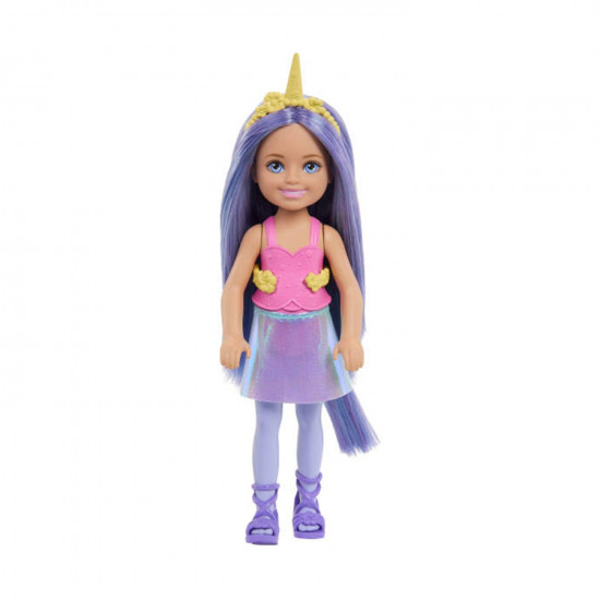Mattel Barbie: Chelsea - Unicorn with Purple Hair Doll (JKH58)