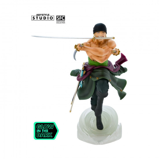 Abystyle: One Piece - Zoro (Glows in The Dark) Statue (24cm) (ABYFIG157)