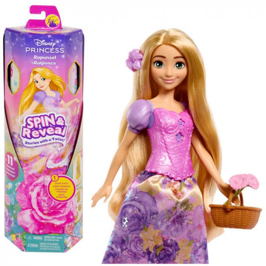 Mattel Disney Princess: Spin & Reveal - Rapunzel (HTV86)