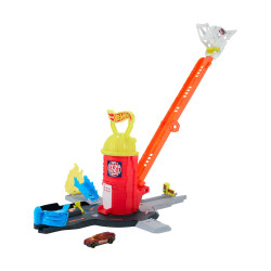 Mattel Hot Wheels Speed Snap: City - Super Fire Station Rescue Playset (JHL95)
