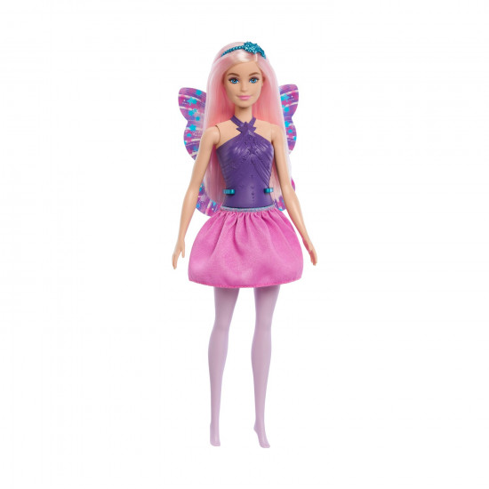 Mattel Barbie: Fairy Ballerina – Purple Dress & Pink Hair Doll (JKB62)