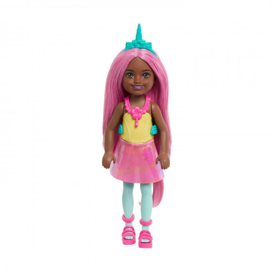 Mattel Barbie: Chelsea - Unicorn Pink Hair Dark Skin Doll (JKH57)