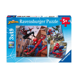 Ravensburger Puzzle Marvel: Spider-Man - Spider-Man in Action (3x49pcs) (8025)