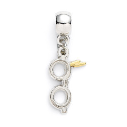 Carat Shop Harry Potter - Lightning Bolt with Glasses Slider Charm Silver (HP0176)
