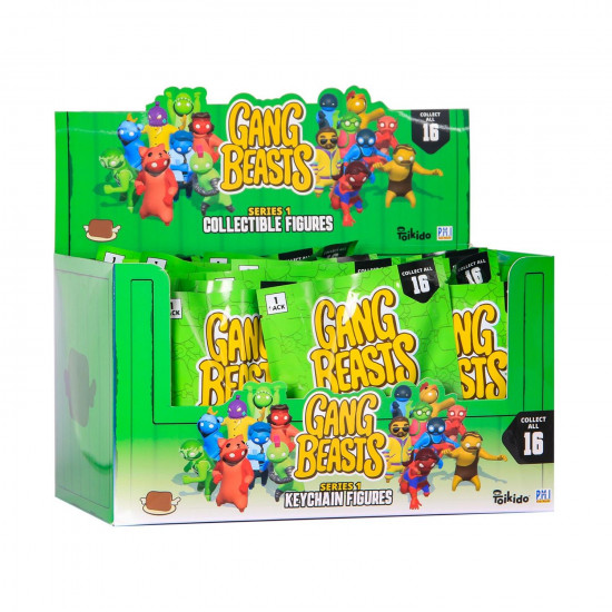 P.M.I. Gang Beasts Figural Keychains - 1 Pack (S1) (Random) (GB8004)