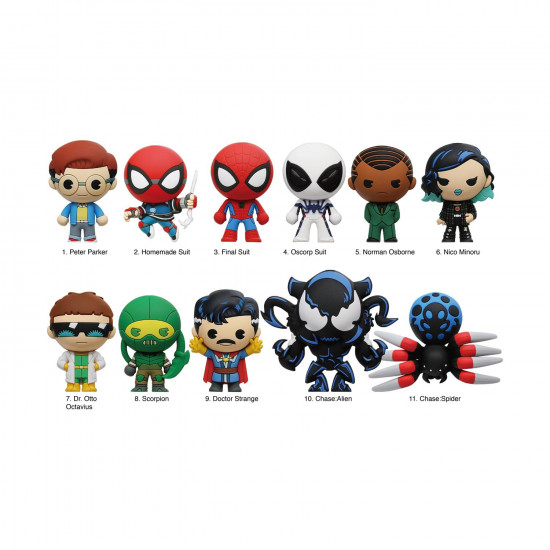 Monogram Marvel: Spider-man (Series1) (Friendly neighborhood) (Blind Bag/Random) 3D Foam Bag Clips Figures (69040)