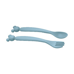 Stor Disney: Mickey Mouse - Toddler 2 Pcs PP Shaped Cutlery Set   (13315)