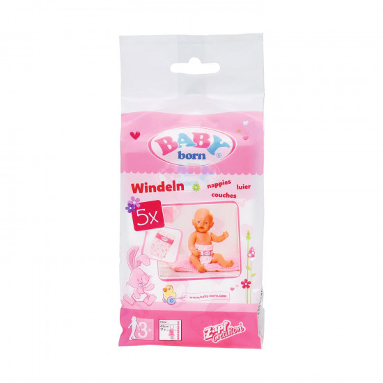 Zapf Creation: Baby Born - Nappies (5 pack) (826508-116718)
