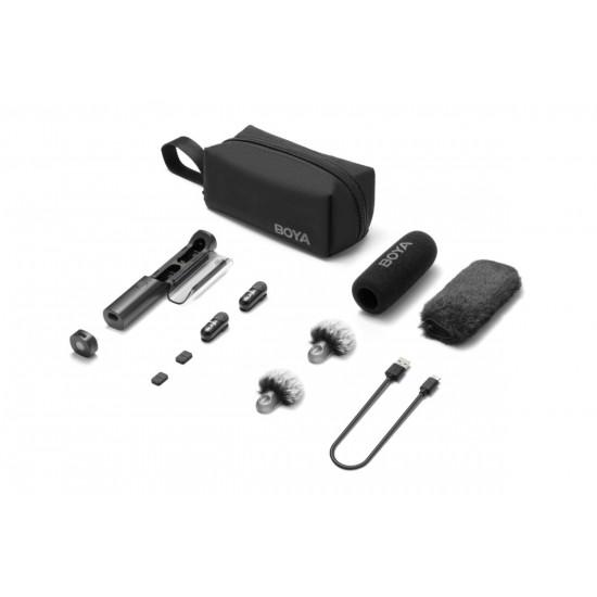 BOYA Magic - Type-C, USB-C Receiver Wireless Microphone 2 TX + 1 RX + charing Case