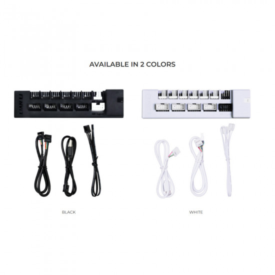 Lian Li EG-HUB01W White Detachable PSU USB & Fan Hub - for Edge Gold