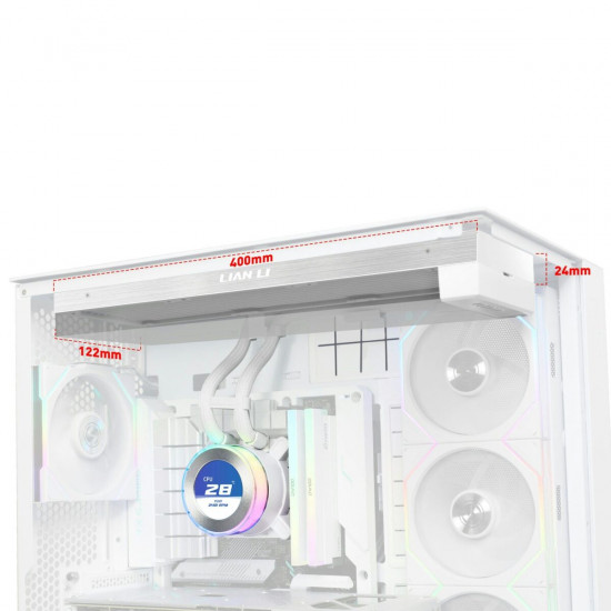 Lian Li HydroShift II LCD-C 360 No Fans White - AIO CPU Liquid Cooler