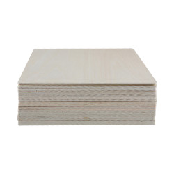 Creality Smart Laser Engraver Basswood Plywood 10x Sheets 3mm (30,4x30,4cm) Intelligent Recognition