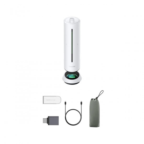 Insta360 Wave Arctic White - AI Speakerphone for Meetings, Recordings, Podcasts, Live Streams