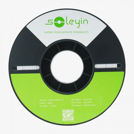Creality Soleyin Ultra PLA Matte Black 3D Printer Filament  1 kg Spool,1.75 mm