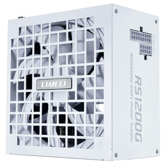 Lian Li RS1200G White - 1200 Watt 80+ Gold PSU - 12V-2x6 Colored Cable - RS Hub - Fully Modular