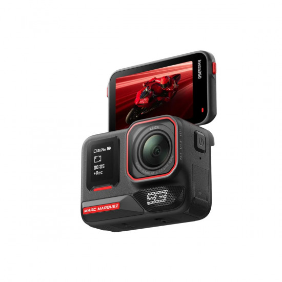 Insta360 Ace Pro 2 Marc Marquez 93 - Dual Battery, 128GB MicroSD, Motorcycle Helmet Mount, Adhesive