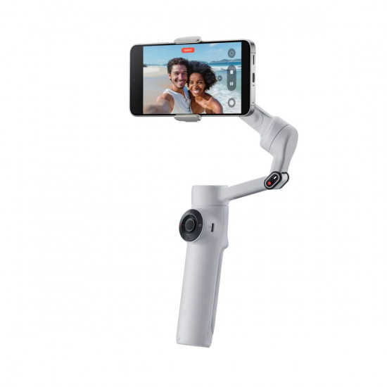 Insta360 Flow 2 AI Tracker Bundle Gray - A.I. Powered Gimbal Stabilzer for Smartphone