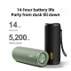 QCY SP7 Red -  Portable Bluetooth Speaker w Stereo Sound 40W, Mic for Calls, RGB Light Show