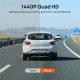 70mai A400-1 Dash Cam Grey w. Screen set w. Rearview cam RC09 - 1440P, 145FOV, 500mAh Car Camera