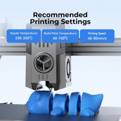 Creality CR-PETG Magenda - No Reel 3D Printer Filament, Hard Glossy, Tensile 49MPA, 1 kg Spool1.75
