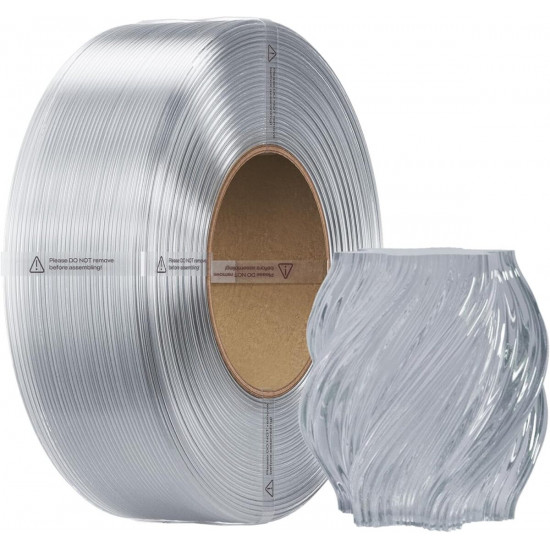 Creality CR-PETG Transparent - No Reel 3D Printer Filament, Hard Glossy, Tensile 49MPA, 1 kg Spool1.