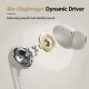 QCY Buds ANC Cream Grey (HT15) - 45db ANC TWS Earbuds 35h 5 mic ENC, ear-canal adaptive tech,